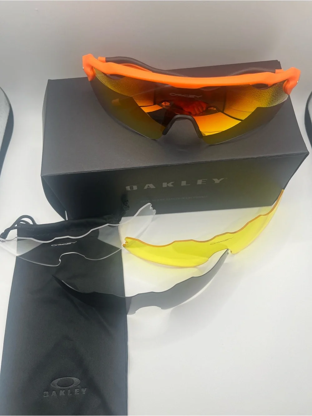 Men's Orange Sports Sunglasses - Performance Swim/Active Eyewear